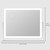 Gvnkvn Lighted Makeup Mirror, 17.3"x13" Hollywood Vanity Mirror with Led Lights, Three Color Lighting Modes, and 10X Magnification Mirror, Smart Touch Control, 360°Rotation (White, Gift Box)