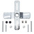 Canomo 4" Universal Light Fixture Crossbar 360 Rotation, Cross-Shaped Lighting Crossbar with Screws and Nuts, 1 Pack