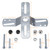Canomo 4" Universal Light Fixture Crossbar 360 Rotation, Cross-Shaped Lighting Crossbar with Screws and Nuts, 1 Pack