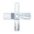 Canomo 4" Universal Light Fixture Crossbar 360 Rotation, Cross-Shaped Lighting Crossbar with Screws and Nuts, 1 Pack