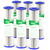 VEGEBE 20 Micron Water Filter 10" x 2.5", 10-inch Whole House Sediment Pre-Filters for Well & Tap water, Replacement Cartridge for FXWPC, EQ-PFC35, ECP5-10, S1, 3WH-STDPL-F02, SPC-25-1005, 6-Pack