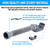 Low Profile 1 1/2 P Trap, Flexible Bathtub Shower Drain Pipe, Flat P Trap Freestanding Tub Drain for Bath