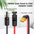 MOOKEERF Solar to XT60 Extension Cable 10AWG 25FT Solar Connector to XT60 Adapter Cable for Solar Panel to Portable Power Station Solar Generator Battery Pack