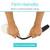 Vive Bendable Lotion Applicator for Your Back - Easily Apply Sunscreen, Self Tanner, Moisturizer, & Cream to Feet, Back, & Body - Long Handled Shower Wand Brush for Women & Men - Reusable, Washable