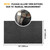 Halero 78"x40" Grey Underfelt Carpet for Speaker, Sub Box Carpet, Auto, RV, Boat, Marine, Truck, Car Trunk Felt Fabric Material