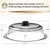 Le’raze Tall Glass Microwave Splatter Cover for Food - Cookware & Bakeware Serving Dish Cover, Plate Guard Lid with Easy Grip Silicone Handle Knob - 100% Food Grade BPA Free & Dishwasher Safe - 10in