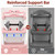 Meulife Potty Training Seat, Upgrade 2 in 1 Potty Training Toilet for Toddler, Toddler Toilet Seat for Boys Girls with Support Bar, Anti-Slip Pad and Step Stool (Pink)