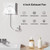 4 Inch Bathroom Exhaust Fan, Plug in Wall Exhaust Fan, 130m³/h Quiet Ventilation Extractor with Check Valve, Wall/Window Mount Bathroom Exhaust Fan for Kitchen, Garage, Office, Shop, 12W, 34 dB, White