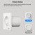 4 Inch Bathroom Exhaust Fan, Plug in Wall Exhaust Fan, 130m³/h Quiet Ventilation Extractor with Check Valve, Wall/Window Mount Bathroom Exhaust Fan for Kitchen, Garage, Office, Shop, 12W, 34 dB, White
