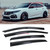Fits for 2017-2021 Honda Civic Hatchback FK JDM 3D Wavy Mugen Style Window Visors Rain Guard Deflectors