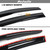 Fits for 2017-2021 Honda Civic Hatchback FK JDM 3D Wavy Mugen Style Window Visors Rain Guard Deflectors