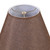 Aspen Creative 32089A, Hardback Empire Transitional Spider Shade, Dark Brown Burlap Texture Fabric, 7" Top x 13" Bottom x 9" Slant