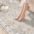 Hallway Washable Runner Rug - 2'6x14 Kitchen Rugs Entryway Rug Runner Vintage Soft Floor Mat Non Slip Indoor Farmhouse Carpet for Bathroom Living Room Bedroom (2'6''x14', Beige)
