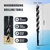 1/2" x 24" Auger Drill Bit for Soft and Hard Wood, Plastic, Drywall and Composite Materials, Hex Shank Tri Flute Wood Drill Bit