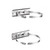QILIPSU Pole Mounting Kits, 304 Stainless Steel 6.9" x 1.9" Brackets with Adjustable 2–8 Inch Clamps for Electrical Boxes, Devices, and Outdoor Applications