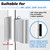 3" Chrome Frameless Shower Door Handle with Metal Strike and 3" Shower Door Magnet for 1/8" 5/32" 3/16" and 1/4" Thick Swing Glass Door, Shower Door Handle, Shower Doors Replacement Parts