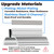 3" Chrome Frameless Shower Door Handle with Metal Strike and 3" Shower Door Magnet for 1/8" 5/32" 3/16" and 1/4" Thick Swing Glass Door, Shower Door Handle, Shower Doors Replacement Parts