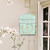 Z² BellaDecor Mailbox Wall Mount Mailboxes for Outside Vintage Mail Boxes for House Outside Metal Drop Box Antique Style Nostalgic Charm Home Decorative, Bird Pattern, Green
