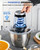 LINKChef Food Processor Small, 10 Cup Food Chopper with Container, 2.3L 600W Electric Meat Grinder for Home Use, Stainless Steel Mini Food Processor for Kitchen, Vegetable, Onion, Garlic, Salad