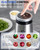LINKChef Food Processor Small, 10 Cup Food Chopper with Container, 2.3L 600W Electric Meat Grinder for Home Use, Stainless Steel Mini Food Processor for Kitchen, Vegetable, Onion, Garlic, Salad