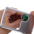 Pocket Magnifying Glass 3X & 6X LED Lighted Magnifier Slide Out Magnifying Glass Handheld Reading Magnifier Square Magnifiers Loupe for Jewelry Stamps Watches Crafts Textile (Silver)