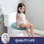 BAAHRNOM Luxury Soft Microfiber Toilet Lid Cover Machine Washable Solid Toilet Seat Cover 17.5" x 15" Adjustable Rubber Backing Fits Most 16-17.5" L x 14-16" W Round Oblong and Elongated Toilet Seat