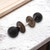 Infinity Decor Ebonised Wooden Beehive Rim Mortice Door Knobs Brass Pull Handles Matt Antique Rose 55mm – Ideal for Interior & Exterior Use 