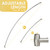 Chrsouly Adjustable 50-85 inches Curved Shower Rod, Extra Wide, Rustproof, Round Shower Curtain Rod for Bathroom, Shower Stall, Need to Drill, Nickel