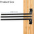 HDYEGY 2 Pack Saddle Pad Rack with 3 Bar,Wall Mounted Swinging Horse Blanket Rack for Hanging Blankets & Pads, Ideal for Horse Stall, Tack Room, Stable and Barn