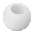 7.1 Inch Frosted White Glass Globe Lamp Shade with 2.56" Smooth Opening (No Lip) Milk Glass Ball Lampshade Cover Opal Sphere Shade Chandelier Light Fixture for Wall Sconce Pendant Light Table Lamp