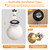 7.1 Inch Frosted White Glass Globe Lamp Shade with 2.56" Smooth Opening (No Lip) Milk Glass Ball Lampshade Cover Opal Sphere Shade Chandelier Light Fixture for Wall Sconce Pendant Light Table Lamp