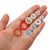 ZDBB 70 Pcs Plumbing Silicone Gasket Assortment Kit VMQ Silicone Washer for Assorted Shower Head Garden Hose High Temperature Hot Plumbing Pipes Fittings Seal Repair