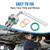 OxyGenie 1/2-20 Double Oversize Piggyback Oil Drain Plug, Stainless Steel Self Tapping Oil Pan Thread Repair Kit