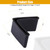 Bed Frame End Caps, 1.5" Rubber L Shape Protectors for Metal Feet - 4 Pcs
