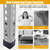 Bed Frame End Caps, 1.5" Rubber L Shape Protectors for Metal Feet - 4 Pcs