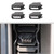 JWWY for Bronco Center Console Air Conditioning Vent Adjustment Device Decoration Cover Trim Compatible with Ford Bronco Interior Accessories 2021-2025+ 4PCS Carbon Fiber