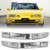 USR DEPO 92-96 Prelude Bumper Lights - Front Parking Turn Signal Lamp Set (Left + Right) Compatible with 1992-1996 Honda Prelude S and Si VTEC (All Clear Lens, 4 Pieces Set)