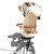 XIEEIX Rear Child Bike Seat, with Rain Shelter Backrest Rear Bike Seat, Foldable Rear Mounted Child Bike Seat, Comfortable Child Rear Seat, Suitable for Most Bicycle Rear Frames