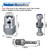 Upgraded Stainless Steel Trailer Jack Drill Adapter, Cordless Drill Adapter Kit with 1/2 Inch Socket Adapter Bit, Universal Replacement for Top Wind Trailer Jack Crank Handle