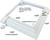 4 x 4 inch Vinyl Two-Piece, Split Style Post/Sleeve Base Trim Skirt, Low Profile, New England Style, LMT1156, White