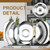 W10196405 W10196406 Electric Stove Burner Drip Pans & MP21YA MP15YA Electric Range Burner Element Unit Set Fit for Whirlpool Kenmore Amana Range Oven/Stove by Cenipar