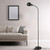 LALISU Dimmable Floor Lamp with Flexible Gooseneck and Rotatable Shade, Modern Style Standing Tall Lamp, E26 Socket, LED Reading Lamp (Black)