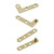 T Tulead Door Pivot Hinges, Including 2pcs L-Shaped and 2pcs Straight