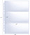 30 Pack 180 Pockets 11 Hole Currency Collection Sleeves, Cash Collecting Album Refill Page, Double Side 3 Pockets Currency Sheets for Collecting Dollar Bills, Paper Money, Foreign Currency and Coupons