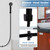 5+1 Mode High Pressure Replacement Black RV Shower Head with Hose