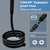 5+1 Mode High Pressure Replacement Black RV Shower Head with Hose
