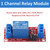 AEDIKO 4pcs DC 5V Relay Module - 1 Channel Relay Switch Board with Optocoupler Isolation, High or Low Level Trigger