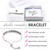 Obirdie Golf Stroke Counter Bracelet – 925 Sterling Silver Adjustable Bangle for Ladies | One-Hand Operation | Stylish Golf Gift for Her | Waterproof Golf Jewelry | Elegant Golf Accessories for Women