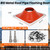 #8 Metal Roof Pipe Flashing Boot, Metal Roofing Pipe Flashing Boot Fits Pipe OD 7" to 13" Wide, Includes Flexible High Temp Silicone Chimney Boot, Hex Socket x2, Roofing Screw x50, Square Base, Red