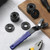 Hicarer 25 Pcs Angle Grinder Nut Angle Grinder Wrench Kit 5/8"-11 Flange Metal Lock Nut Wrench Compatible with Dewalt/Makita/Bosch/Hitachi/Metabo (Blue)